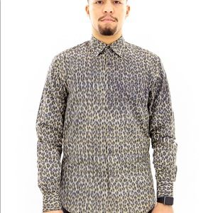 PradA Cheetah Dress Shirt